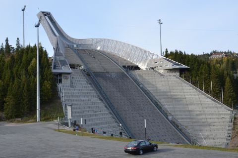 Die große Sprungschanze Holmenkollen in Oslo