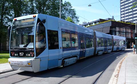 Die öffentlichen Verkehrsmittel in Oslo Die Straßenbahn in Oslo